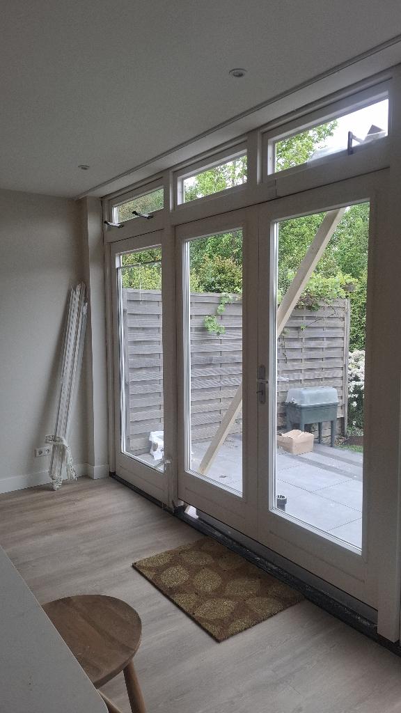 Dubbele tuindeuren met HR++ glas (zonder deurbeslag), Ophalen, 80 tot 100 cm, 200 tot 215 cm, Glas