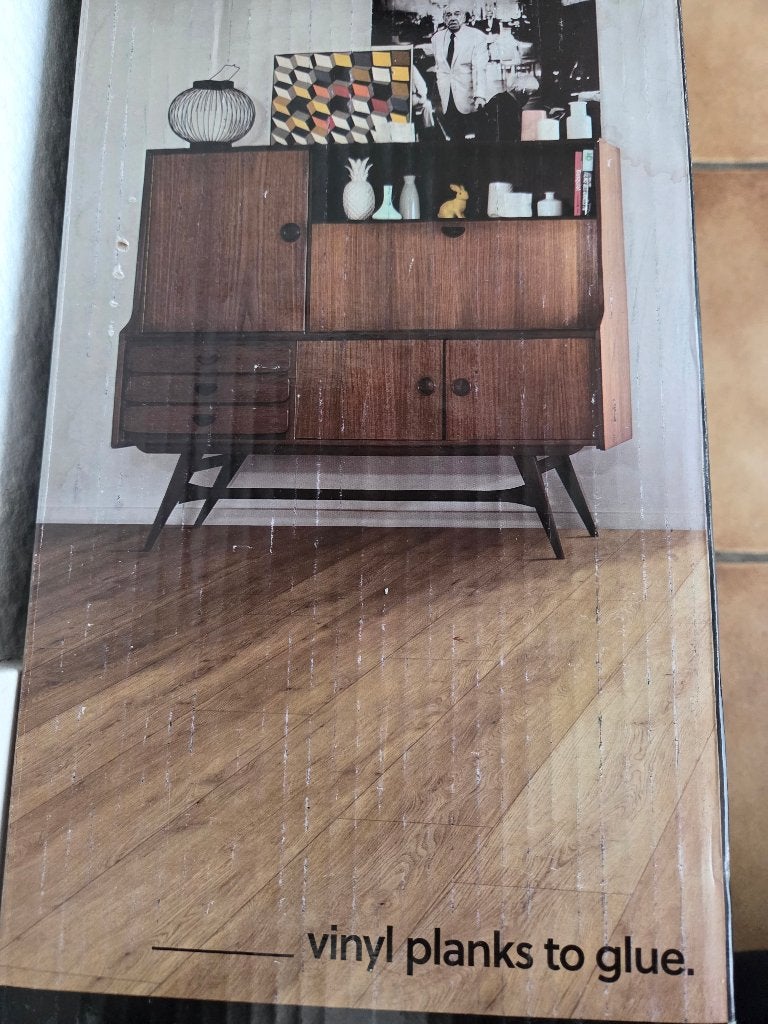 Vinyl vloer Aura., Huis en Inrichting, Stoffering | Vloerbedekking, Ophalen, Bruin, Nieuw, 25 tot 50 m²