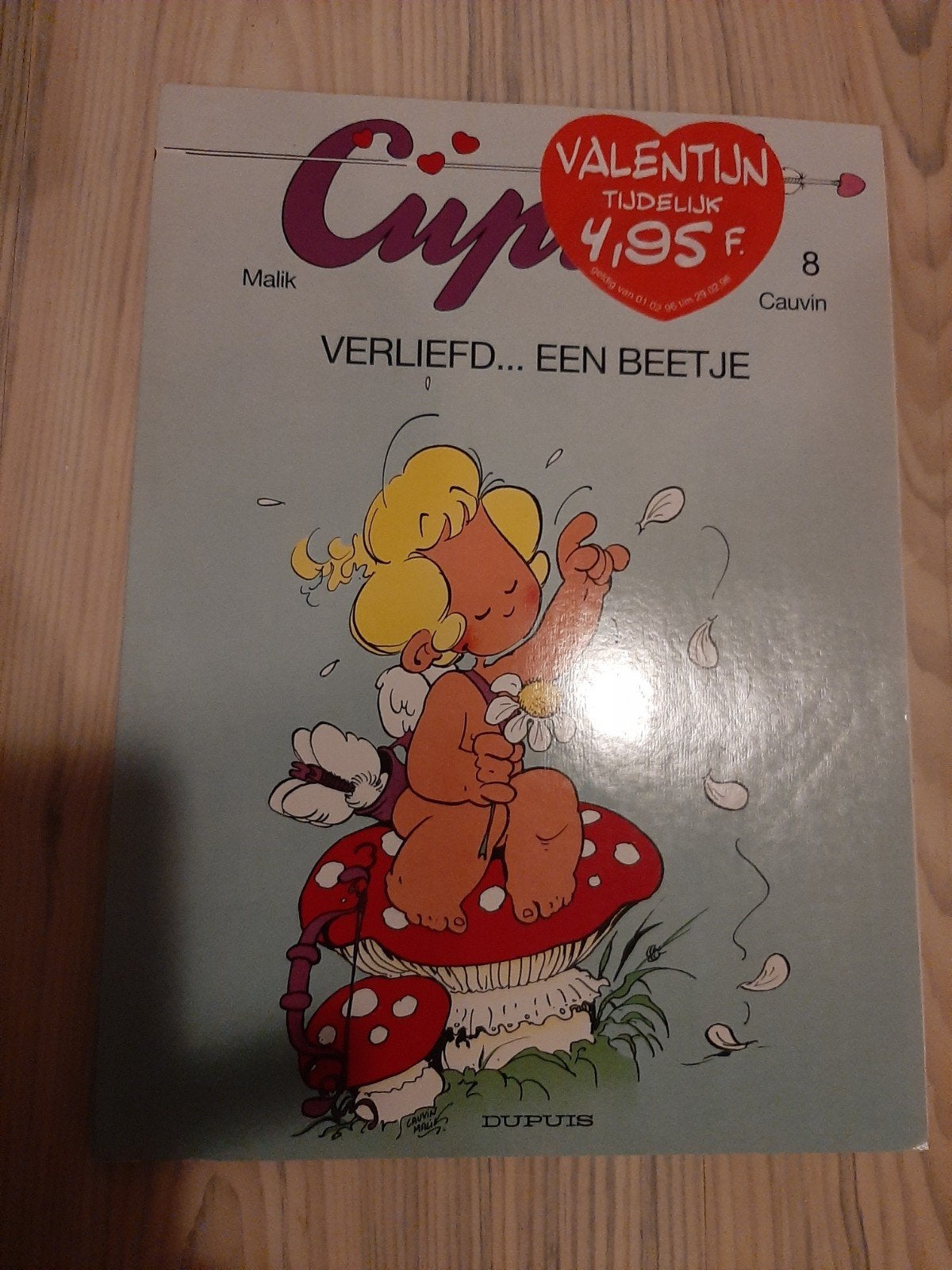 Cupido: Verliefd... een beetje - Stripboek, Eén stripboek, Ophalen of Verzenden, Gelezen, Malik, Cauvin