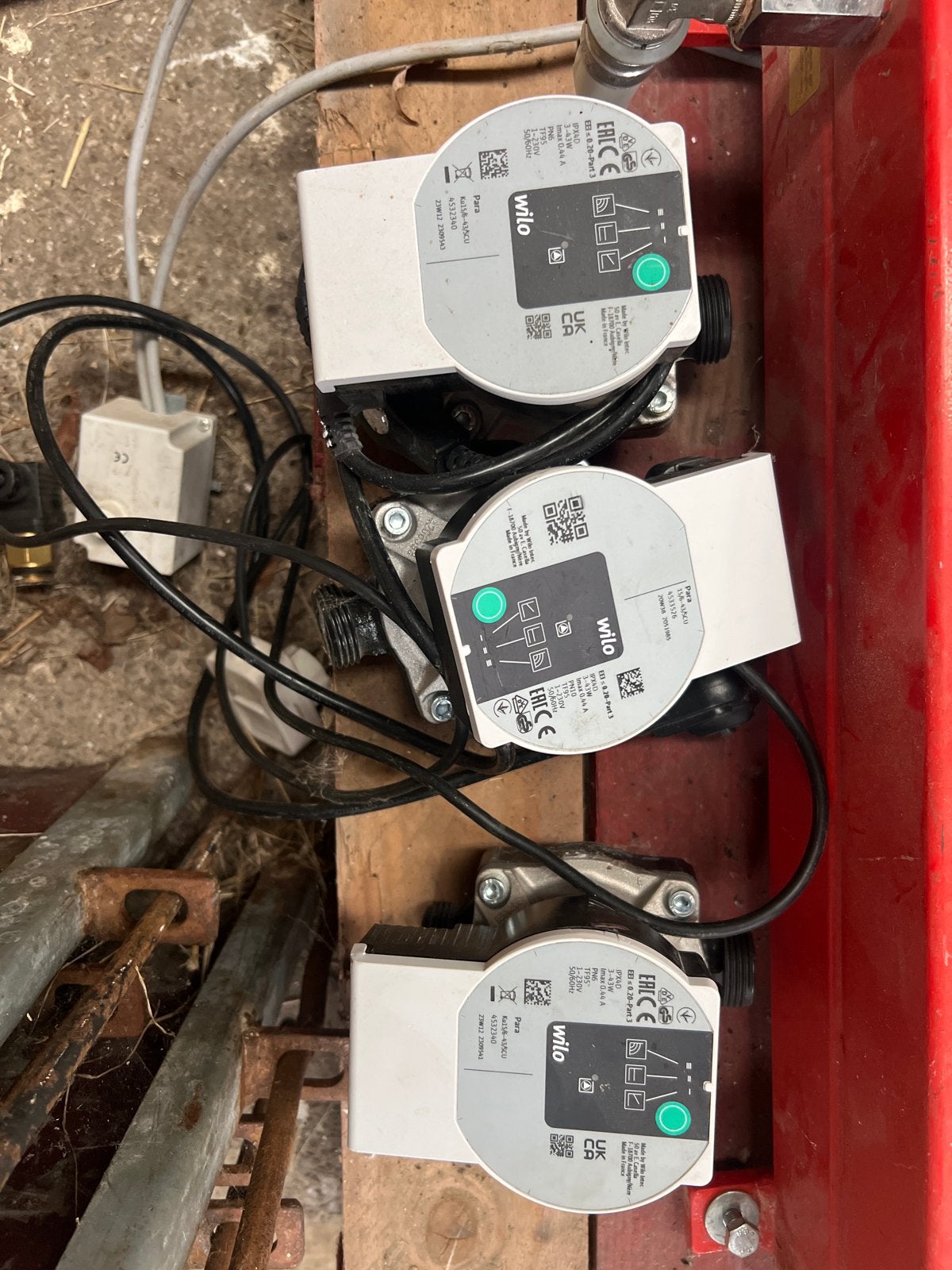 3x Wilo circulatiepomp - Ku15/6-43/SCU, Ophalen, Gebruikt