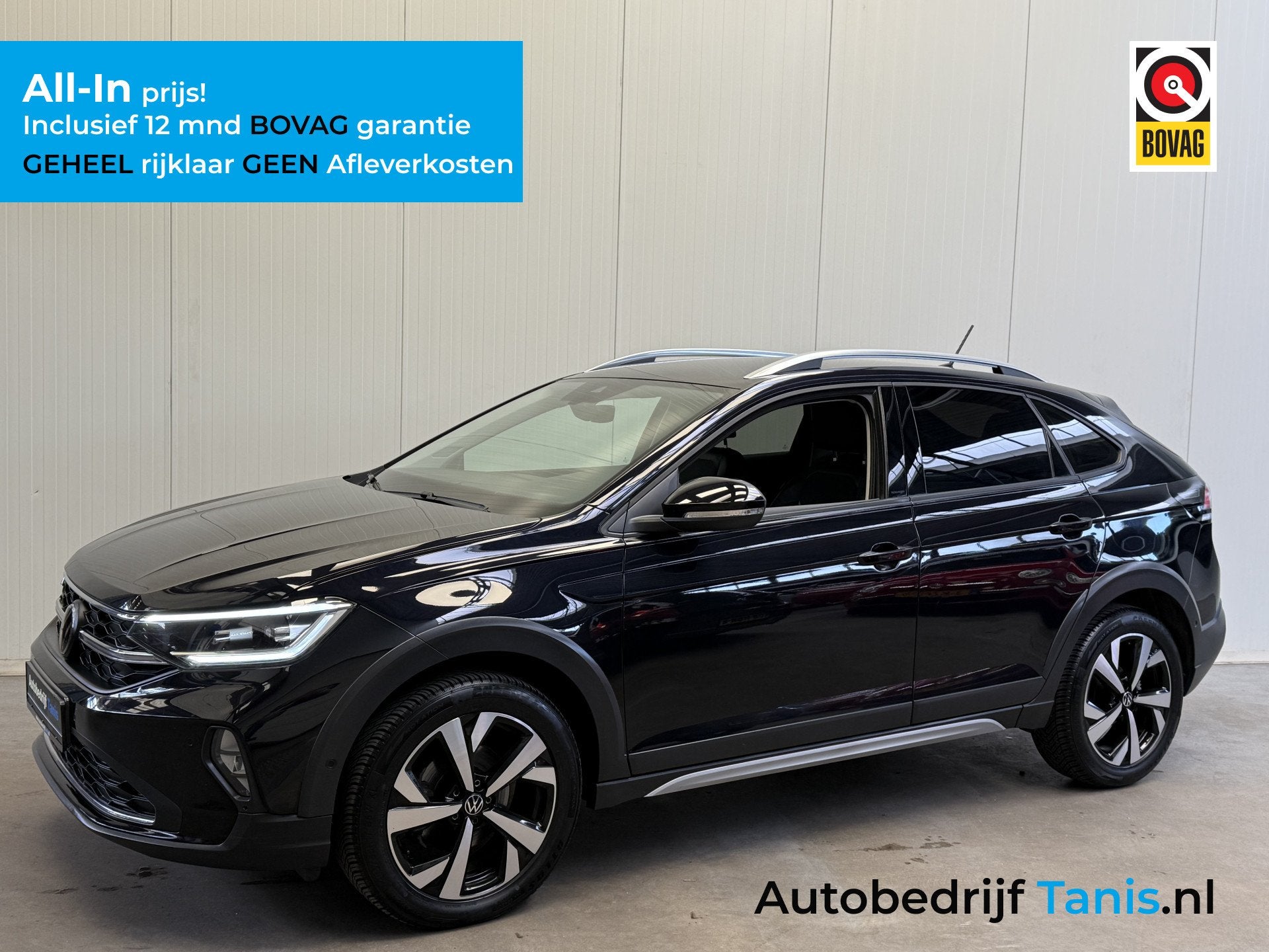 Volkswagen Taigo 1.0 TSI Style AIRCO/ECC-NAVI by CARPLAY-CAM, Auto's, Gebruikt, Leder en Stof, Zwart, Origineel Nederlands