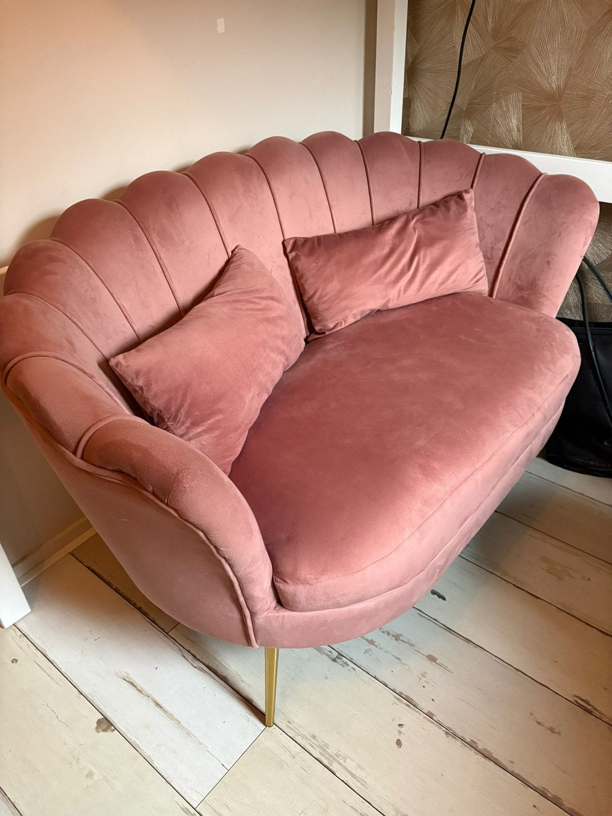 Mooi 2 persoons bankje, Huis en Inrichting, Ophalen, Tweepersoons, 75 tot 100 cm, Zo goed als nieuw