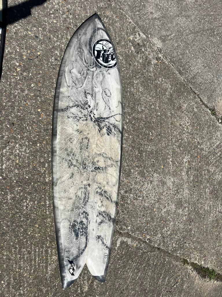 Retro fish 6’6, Watersport en Boten, Ophalen, Gebruikt, Fish, Met koord