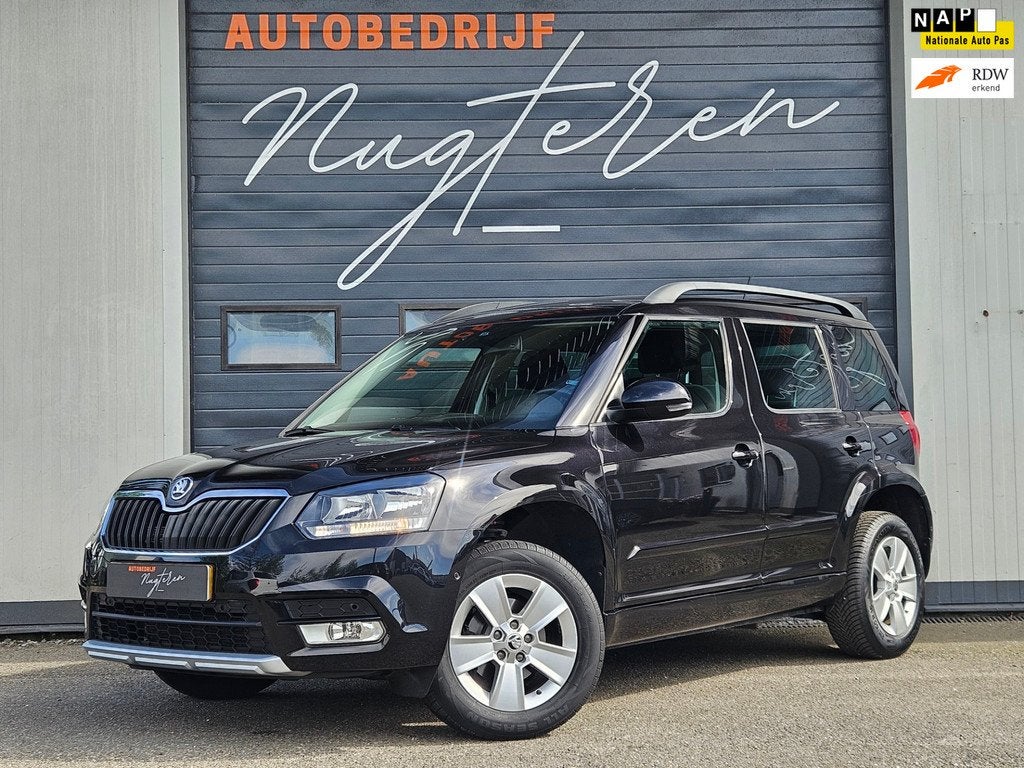 Skoda Yeti 1.4 TSI Ambition|Automaat|Trekhaak|Cruise, Auto's, Skoda, Euro 5, Gebruikt, Zwart, 4 cilinders