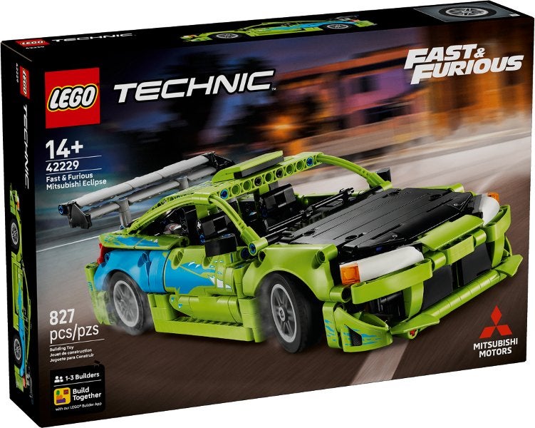 Lego Technic set 42229 Fast and Furious Mitsubishi Eclipse, Lego, Nieuw, Ophalen of Verzenden, Technic