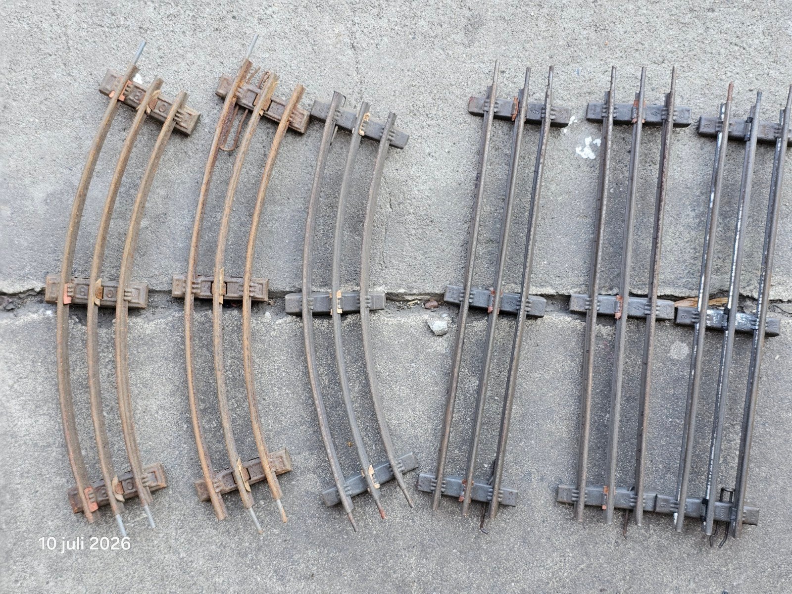Bing spoor 0 rails - Gebogen en rechte modeltreinrails, Overige merken, Gebruikt, Gelijkstroom of Wisselstroom, Rails