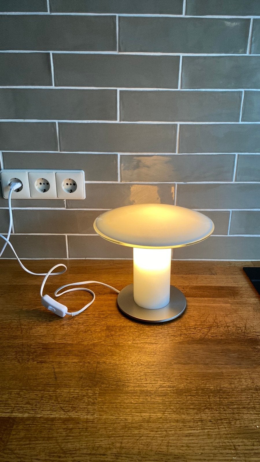 Vintage Glazen mushroomlamp Peill & Putzler, Jaren '70

Prac, Ophalen of Verzenden, Glas, Design