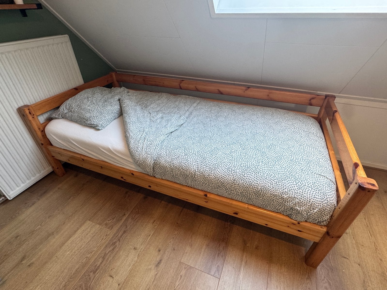 Flexa half hoogslaper 2 stuks, Ophalen, 90 cm, Eenpersoons, Bruin