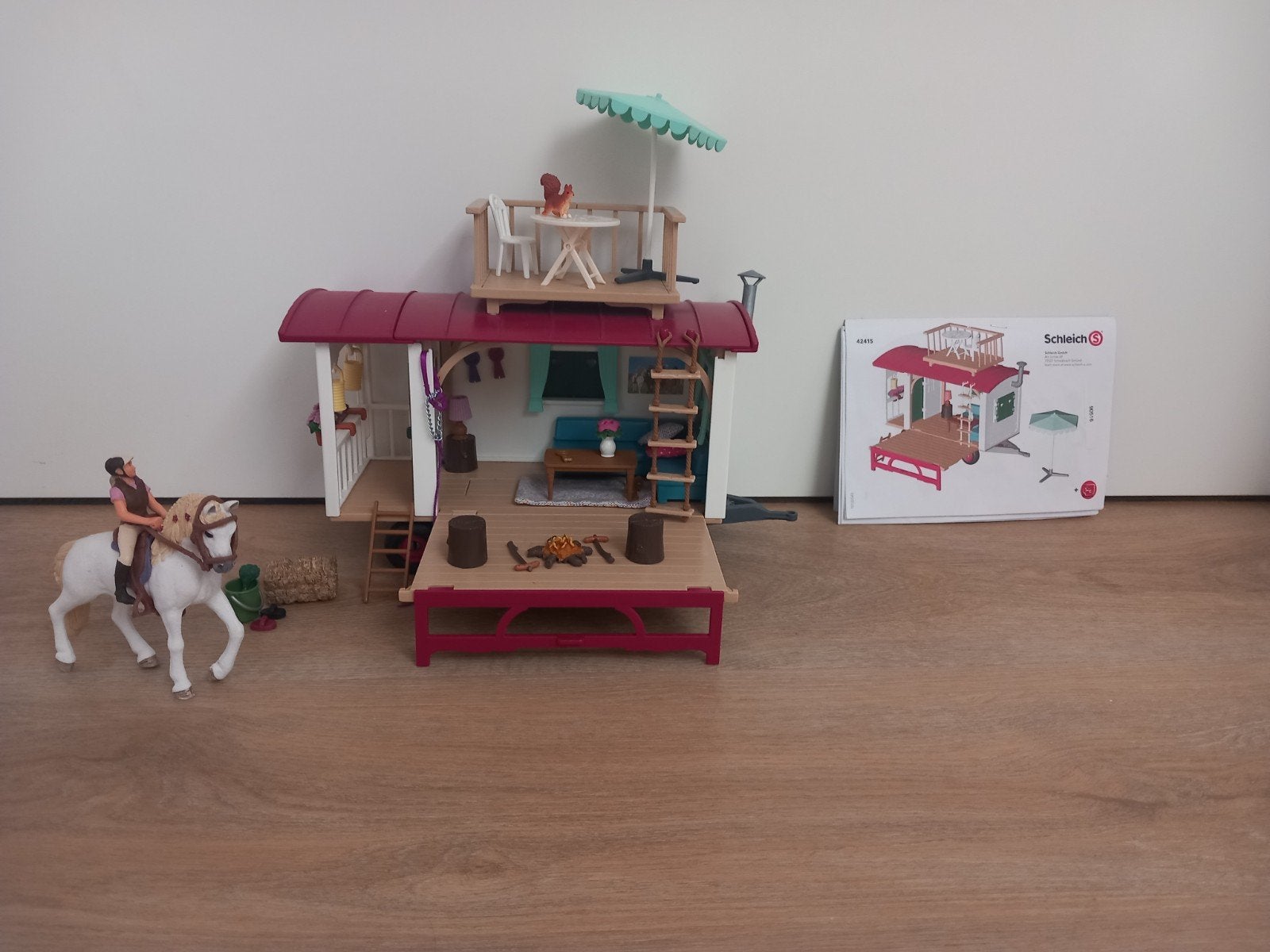 Schleich Horse Club woonwagen 42415, Ophalen, Gebruikt, Jongen of Meisje