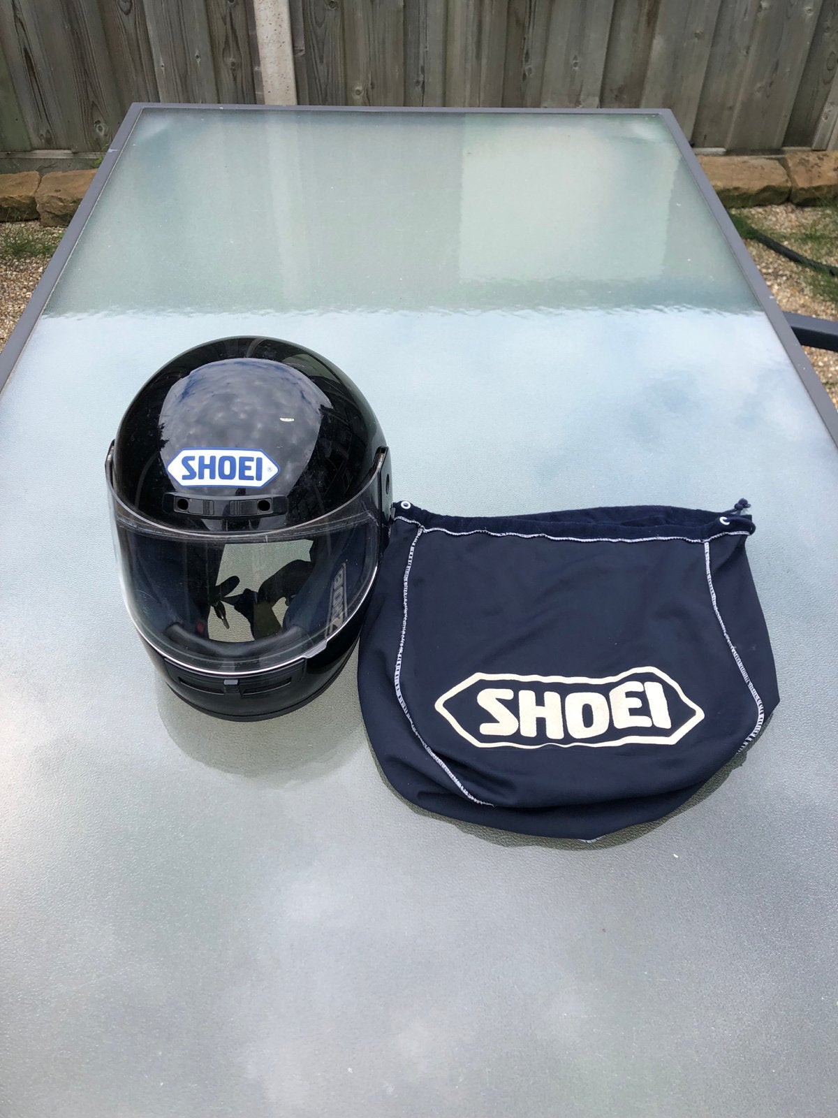 Shoei Integraalhelm Zwart Maat M 57-58cm -Gebruikt-, Motoren, Kleding | Motorhelmen, M, Heren, Ophalen of Verzenden, Integraalhelm