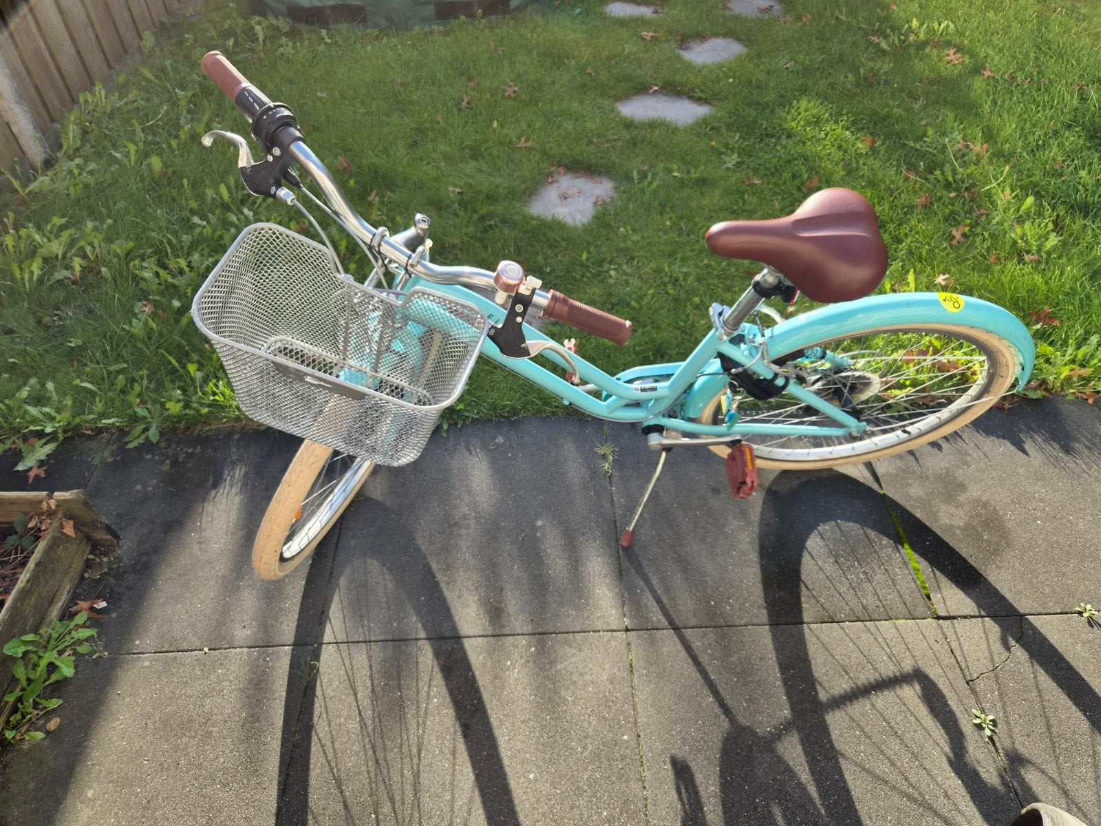 Elops 500 Stadsfiets 24 inch - Zo goed als nieuw, Velgrem, Versnellingen, Zo goed als nieuw, Minder dan 47 cm