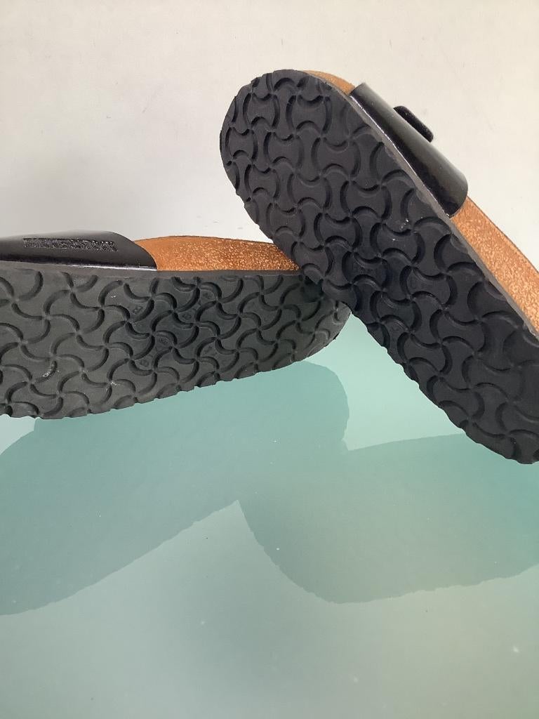 Birkenstock 36 | Madrid zwart | Gratis verzenden, Slippers, Verzenden, Zwart, Zo goed als nieuw