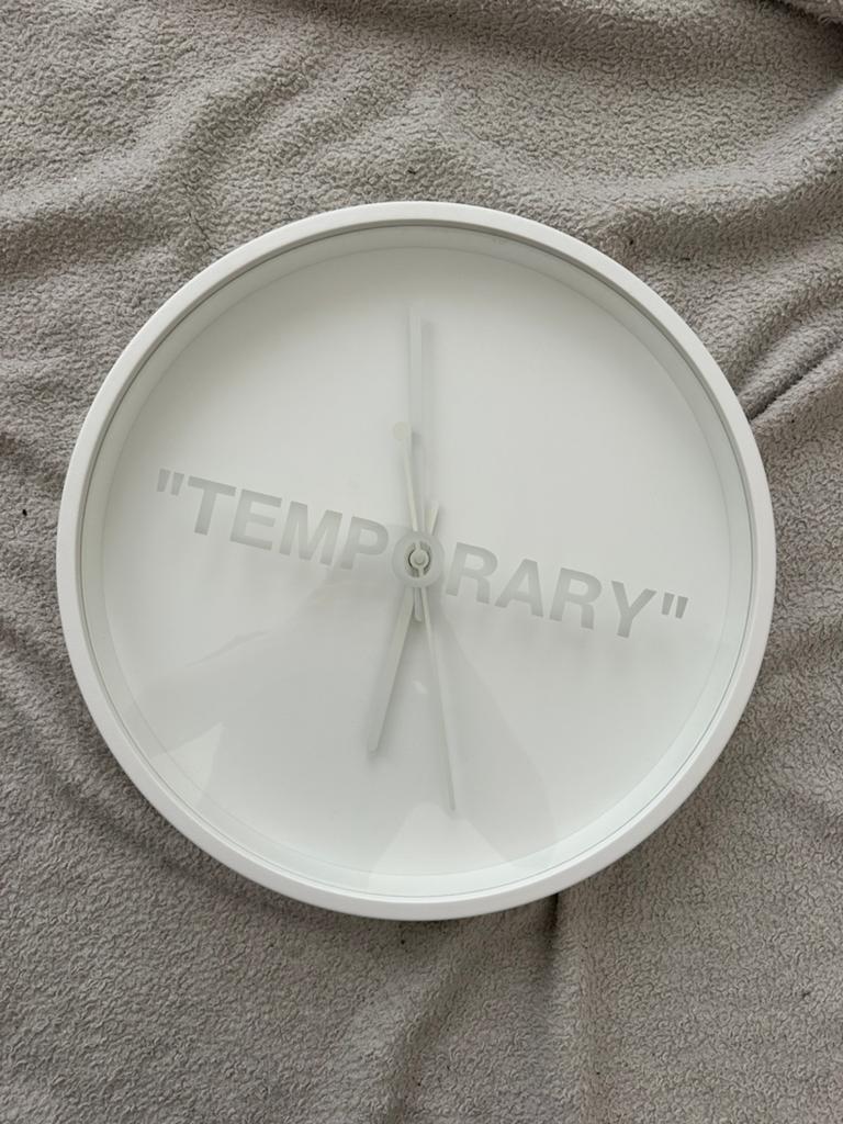 Virgil Abloh X IKEA MARKERAD Temporary muur klok, Ophalen of Verzenden, Zo goed als nieuw, Wandklok