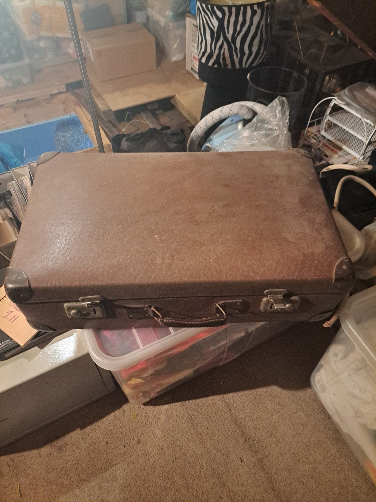 Brocante koffer 60 x 40 x 19cm, Sieraden, Tassen en Uiterlijk, Koffers, Ophalen, Gebruikt, 50 tot 60 cm, Hard kunststof