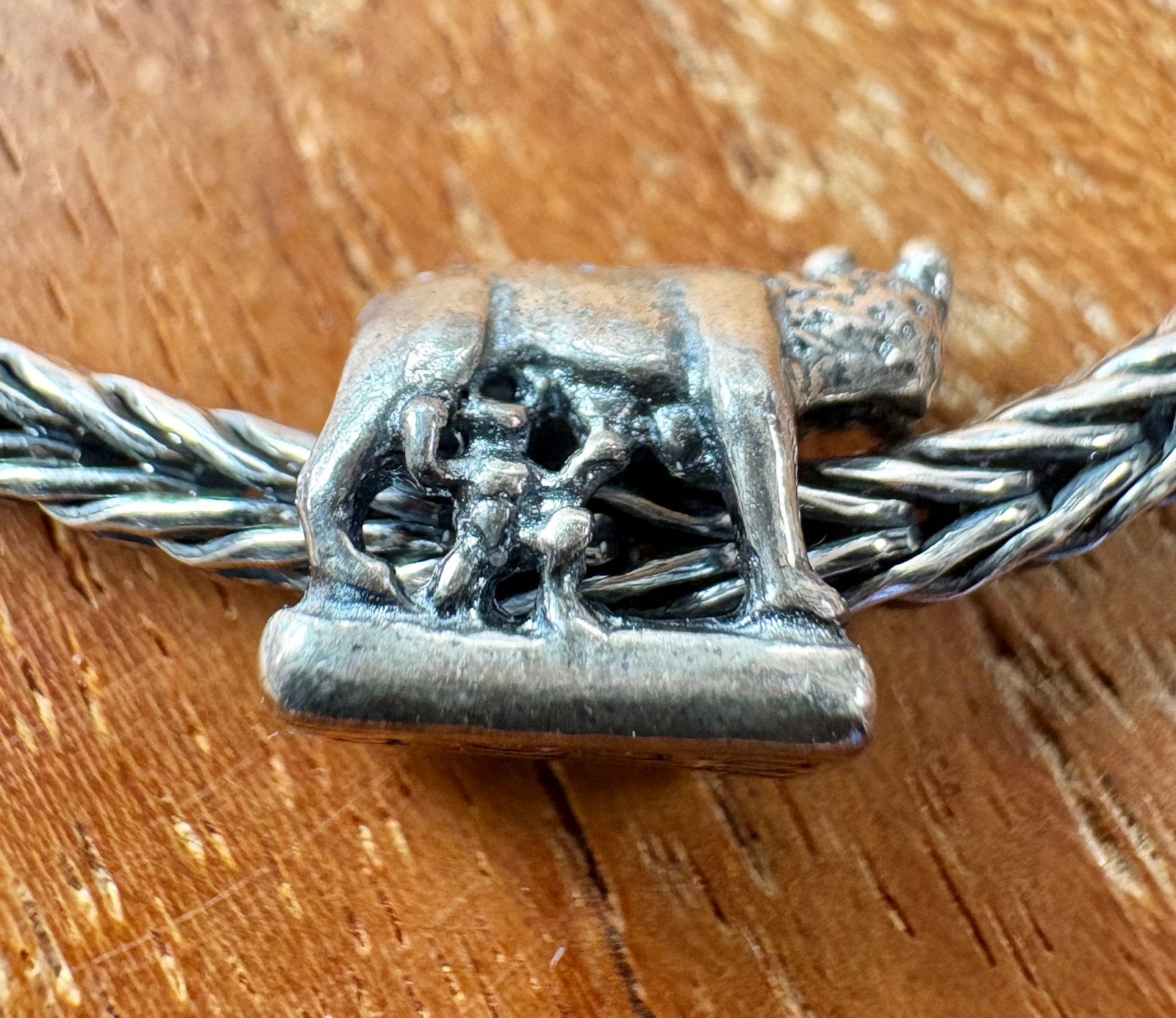 Trollbeads World Tour Italië Romulus en Remus NIEUW, Verzenden, Nieuw, Zilver, Trollbeads