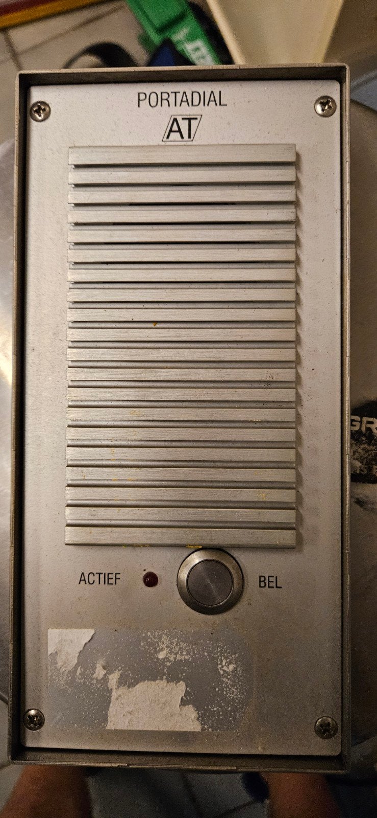 Portadial AT Deurintercom / Deurbel, Ophalen of Verzenden, Gebruikt