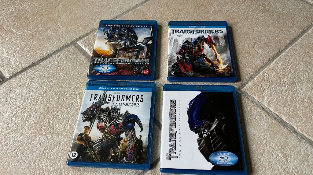 Transformers 1 tm 4 Blu-ray dvd, Cd's en Dvd's, Ophalen of Verzenden, Zo goed als nieuw
