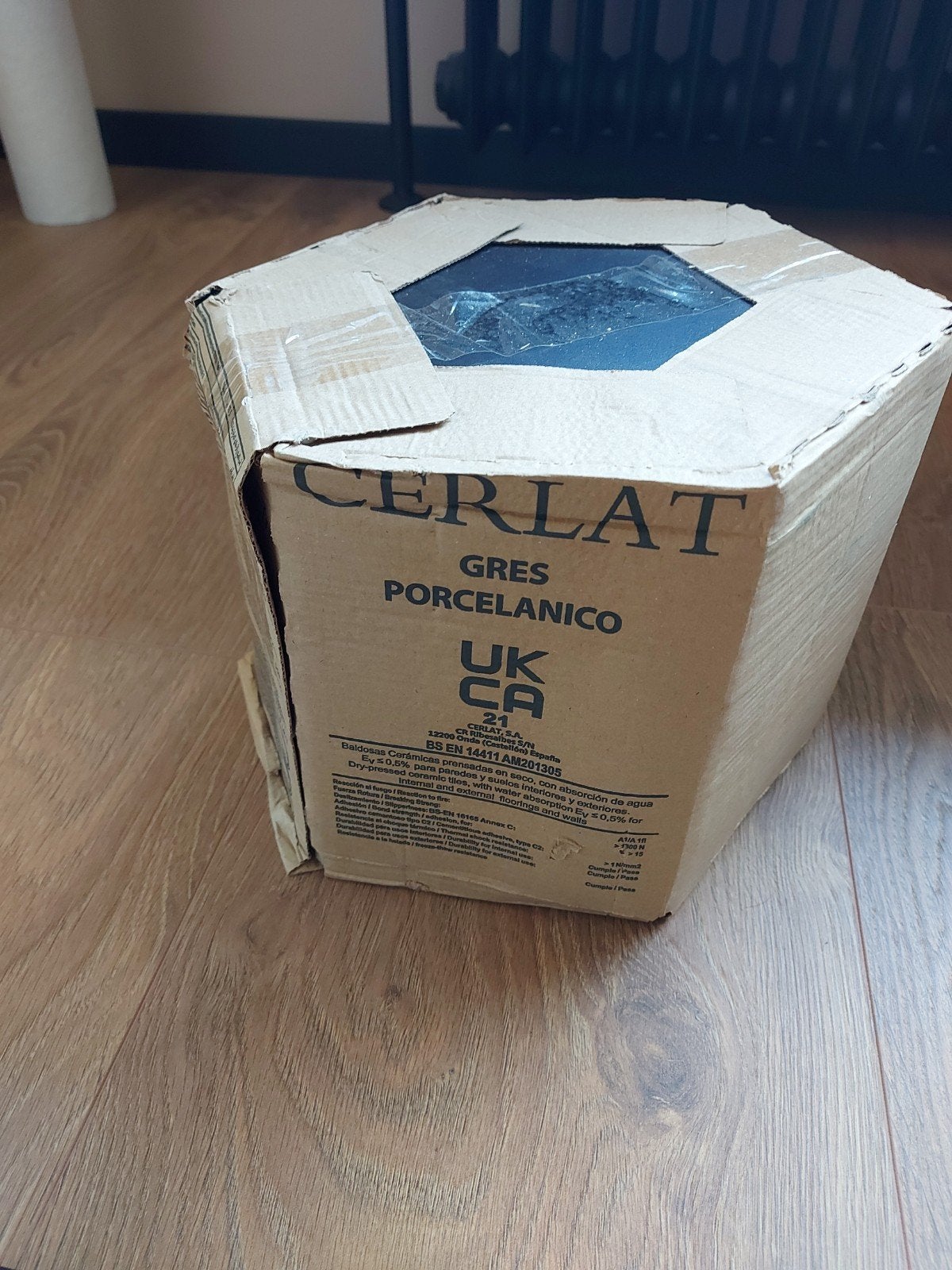 1 doos mat zwarte tegels van Maxaro, Doe-het-zelf en Verbouw, Tegels, Ophalen, 60 cm of meer, Nieuw, Minder dan 20 cm