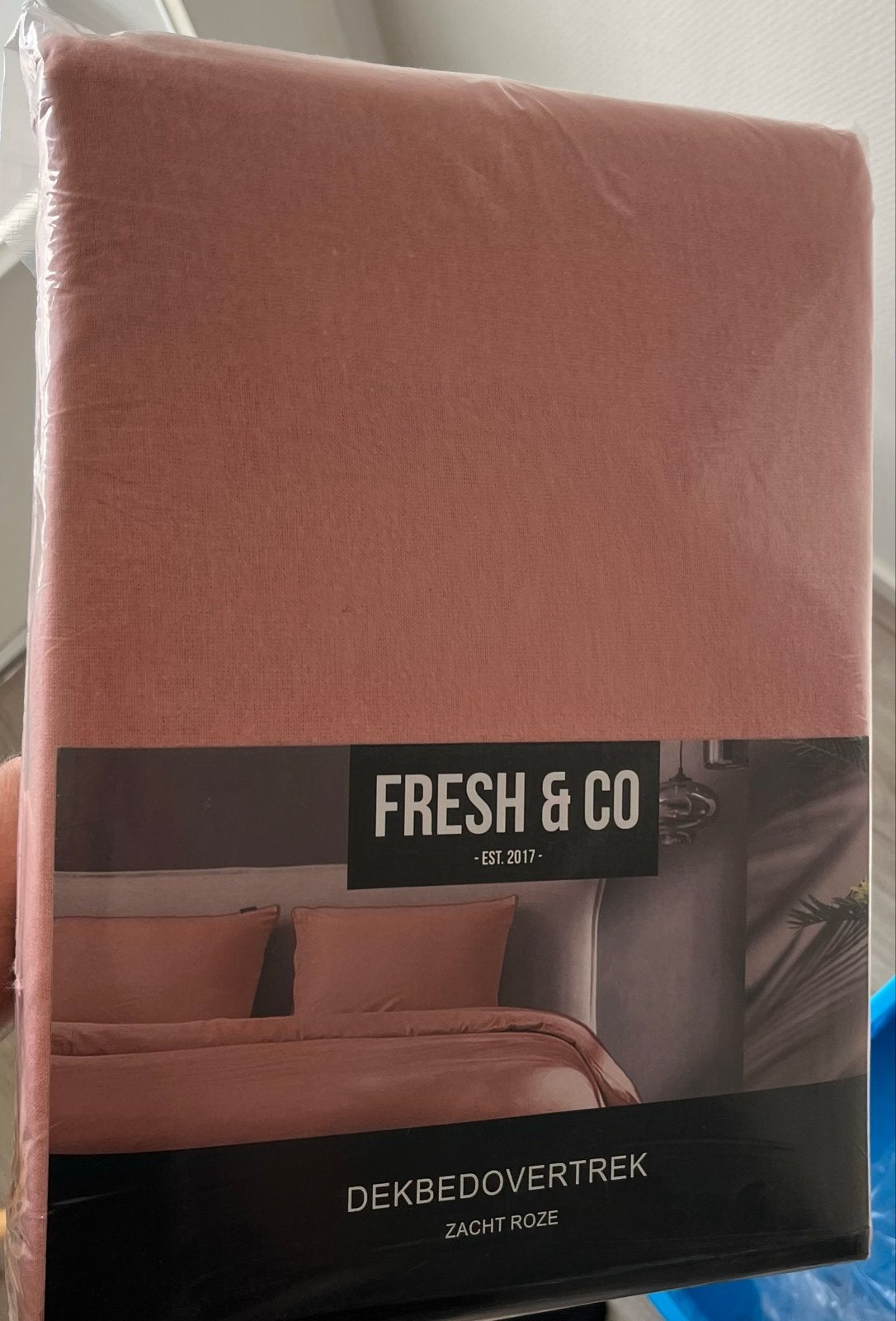 Fresh & Co Dekbedovertrek Flanel Zacht Roze, Ophalen, Eenpersoons, Dekbedovertrek, Katoen