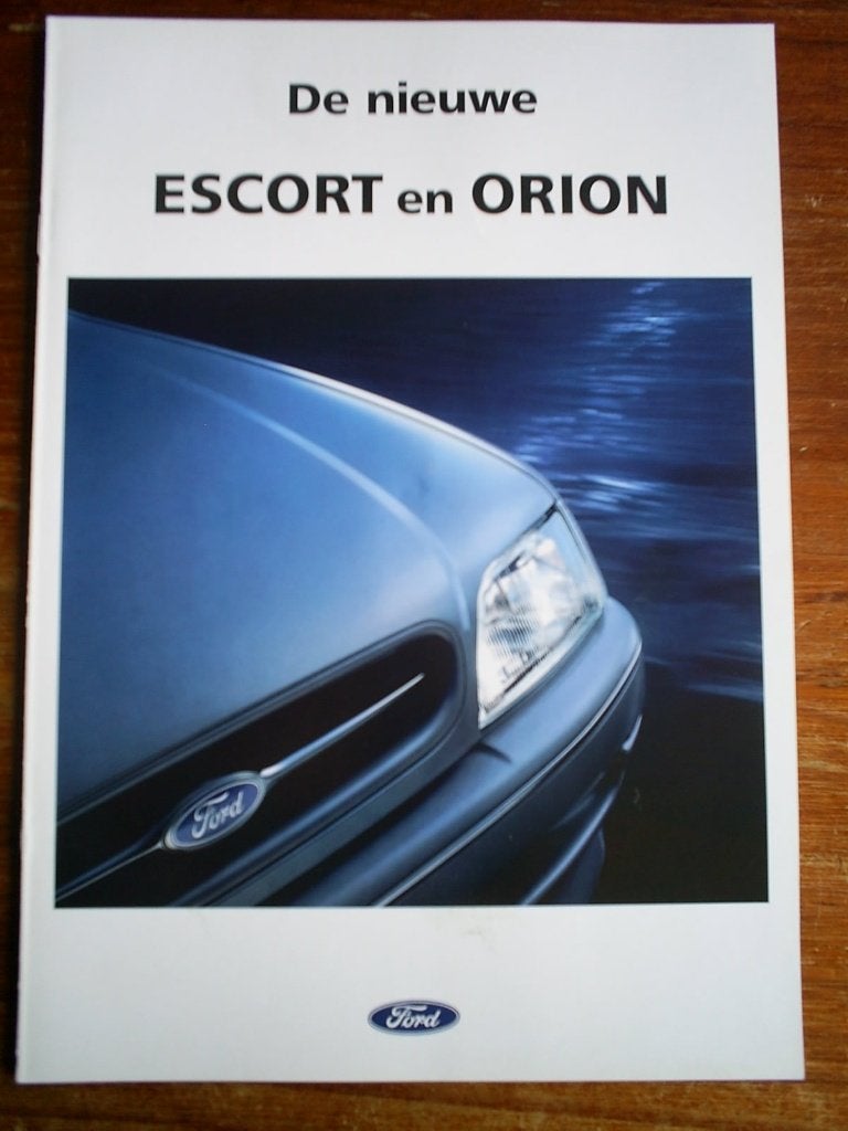 Ford Orion en Escort De Nieuwe [ 7 / 1992 ] o.a. XR3i, Verzenden, Zo goed als nieuw, Ford