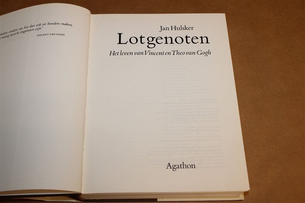 Lotgenoten — Vincent en Theo van Gogh Biografie, Ophalen of Verzenden, Gelezen