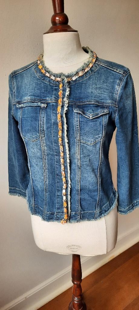 spijkerjas, merk Liu Jo, maat 34, Kleding | Dames, Jassen | Zomer, Ophalen of Verzenden, Zo goed als nieuw, Maat 34 (XS) of kleiner