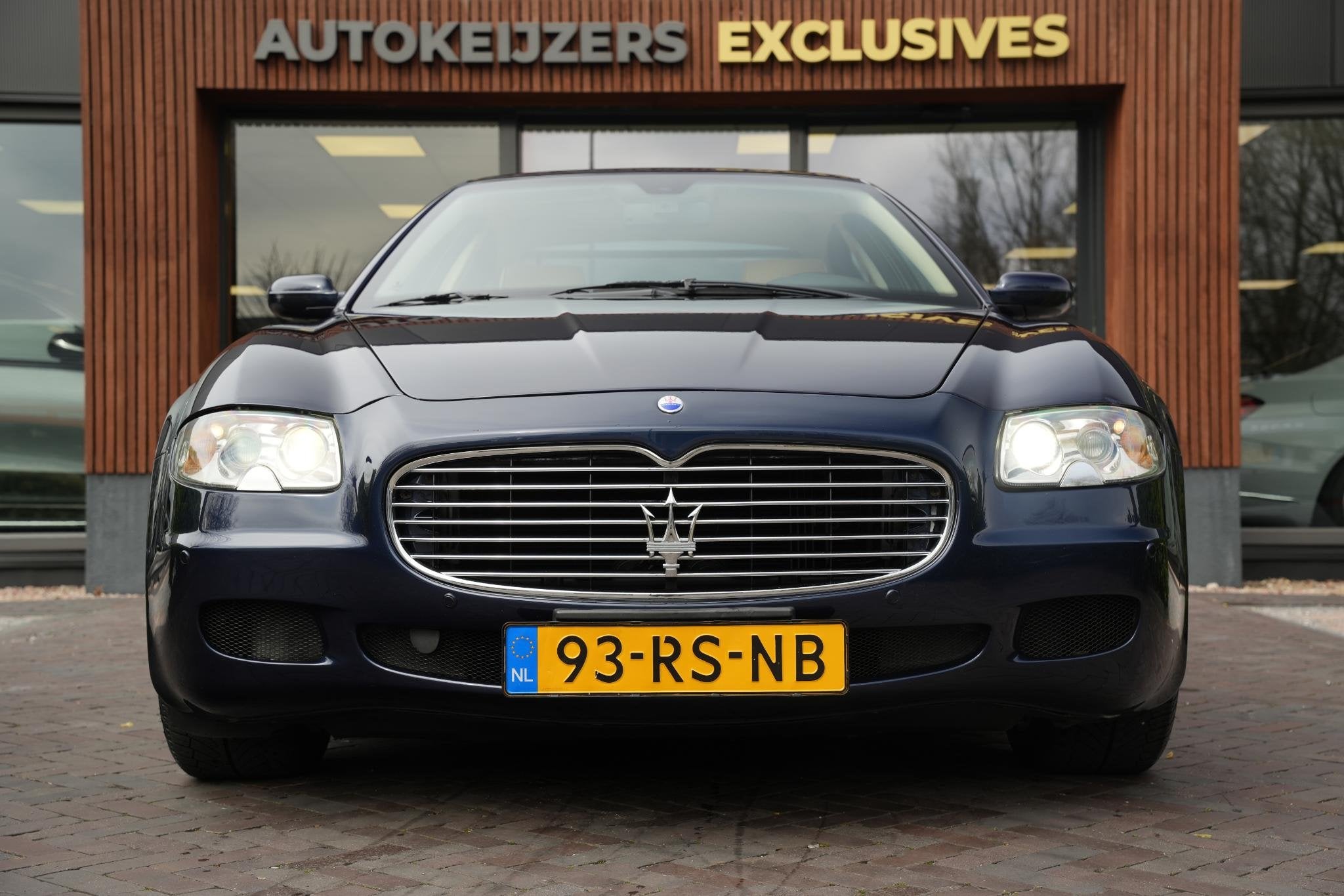Maserati Quattroporte 4.2 Duo Select Schuifdak BOSE Leder, Auto's, Automaat, Gebruikt, 8 cilinders, Blauw