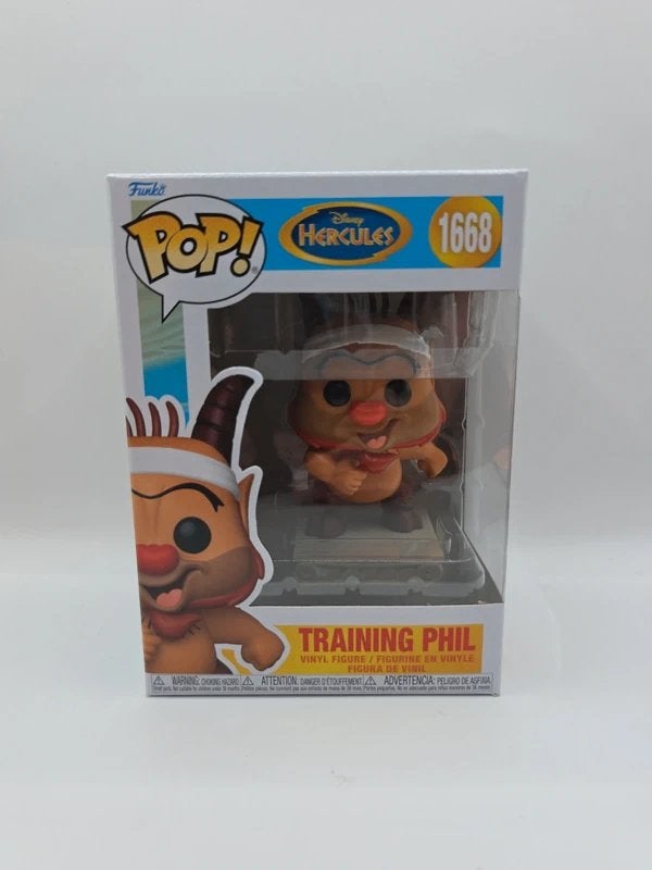 Funko Pop Disney Hercules Training Phil #1668, Funko, LLC 2802 Wetmore Avenue Everett, WA 98201, USA E-mail: support@funko.com