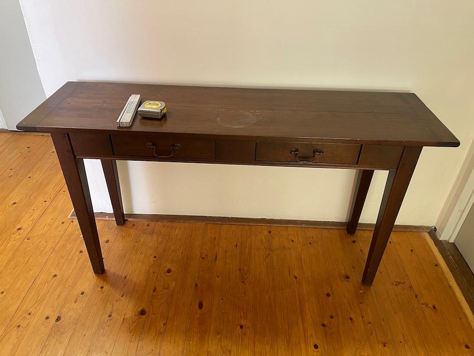 side table kersenhout, Huis en Inrichting, Tafels | Sidetables, Ophalen, Gebruikt, 100 tot 150 cm, Kersenhout