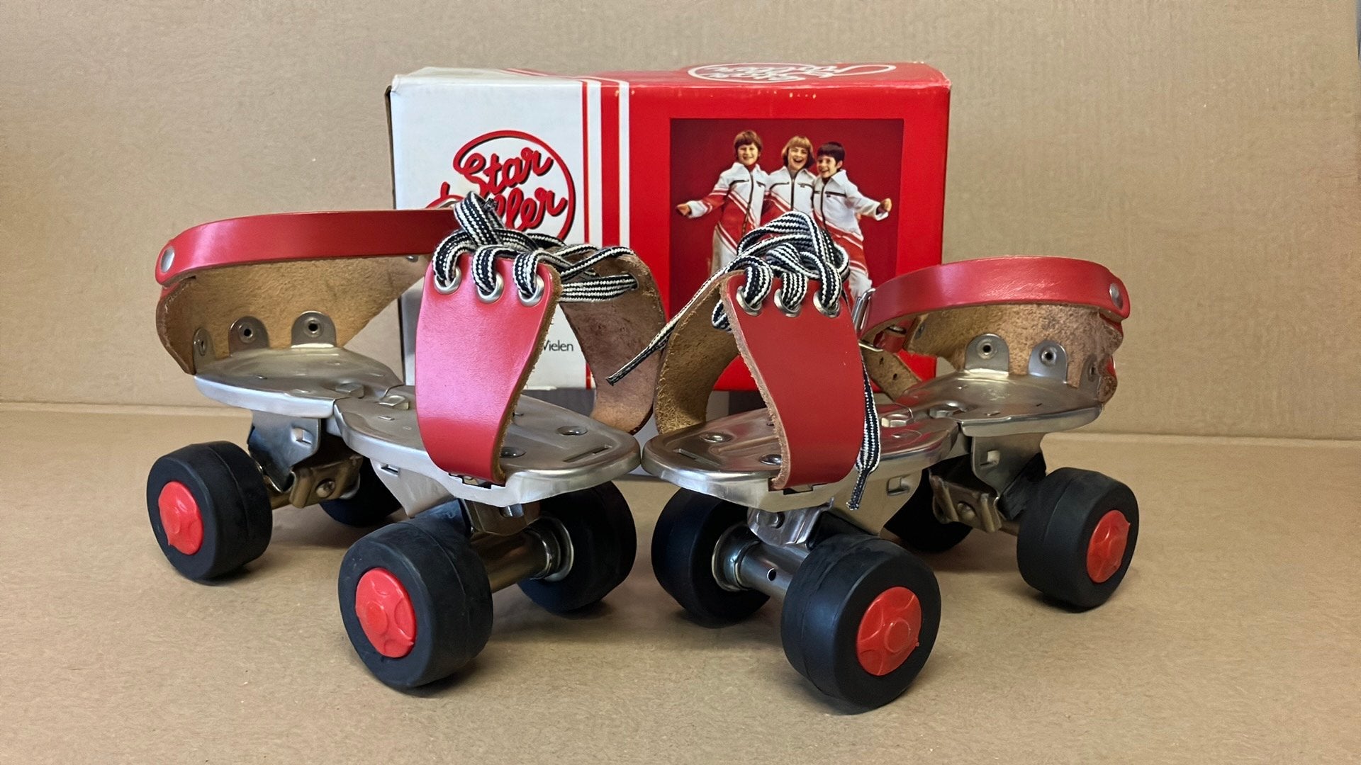 Vintage rolschaatsen, Verstelbaar, Kinderen, Ophalen of Verzenden, Zo goed als nieuw