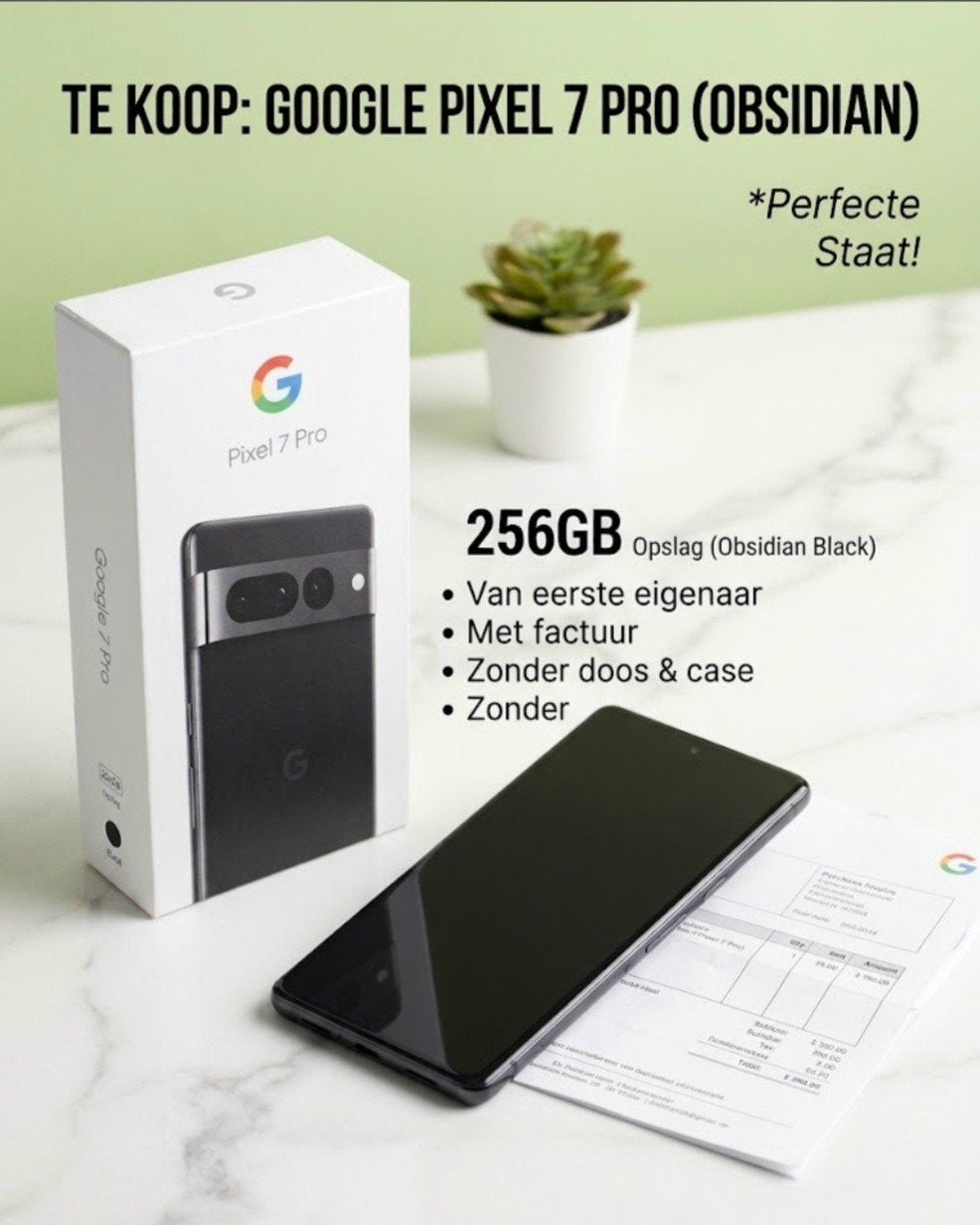 Google Pixel 7 Pro 256GB Obsidian - Perfecte Staat, Ophalen, Zo goed als nieuw, 6 megapixel of meer, Overige modellen