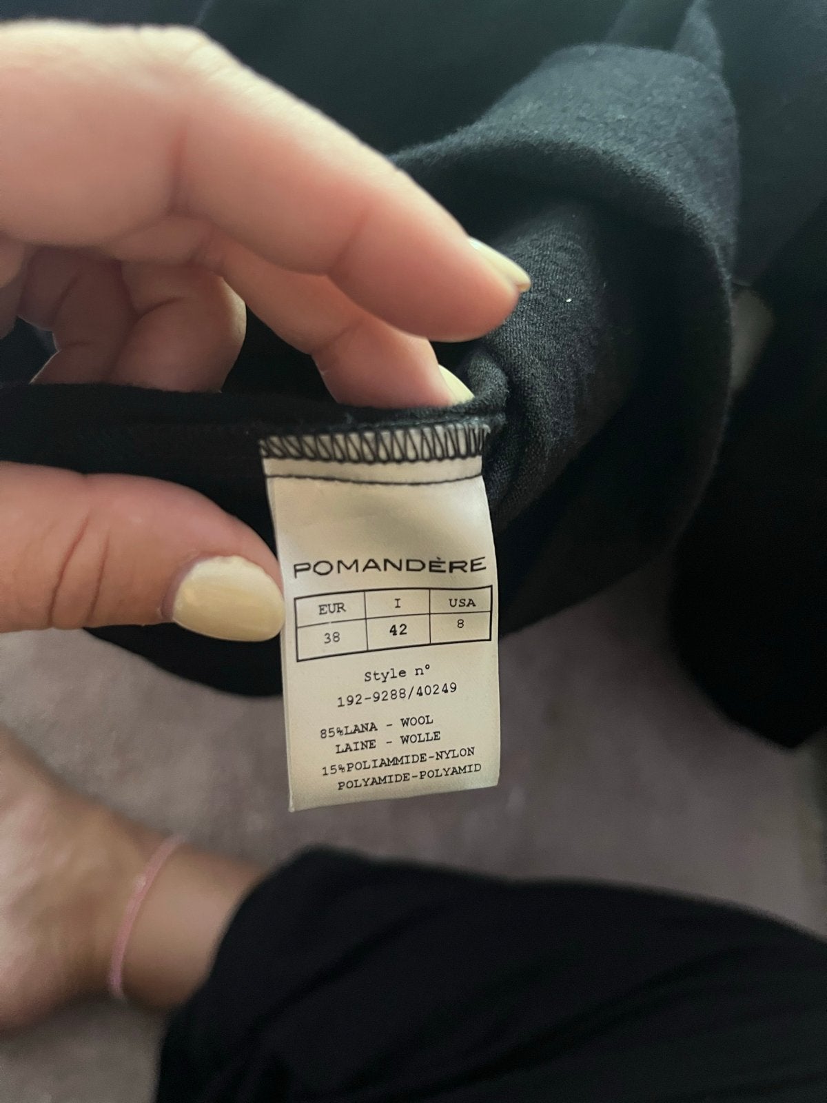 Pomandère zwarte wollen trui maat 38/40 (M), Ophalen of Verzenden, Zo goed als nieuw, Maat 38/40 (M), Zwart