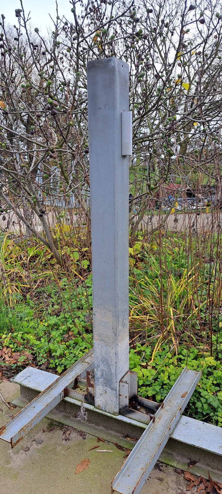 Robuust ijzeren hekwerk met poort - Gebruikt, Met poort, Gebruikt, IJzer, Spijlenhekwerk