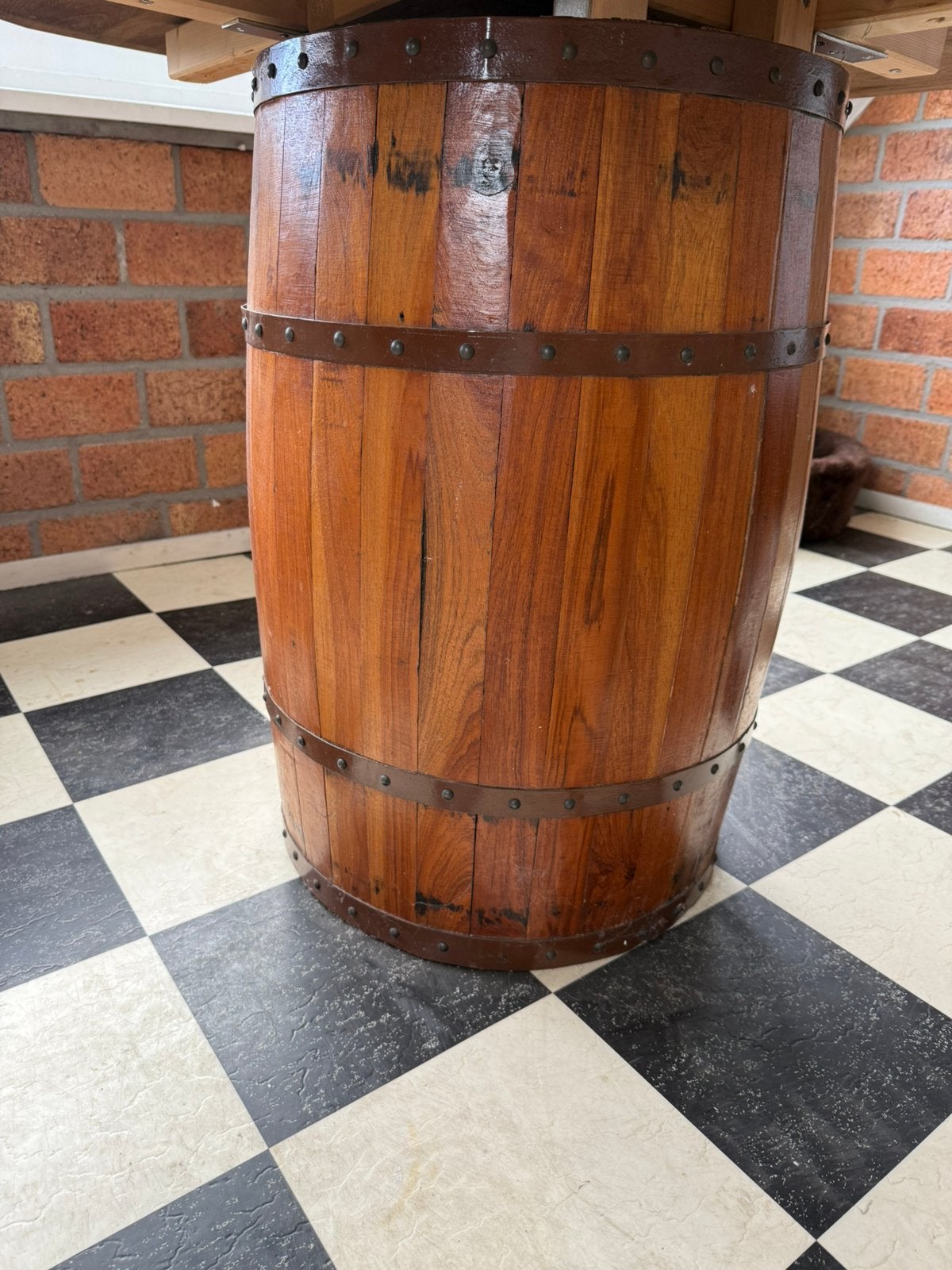Houten ton, 150 liter of meer, Ophalen, Zo goed als nieuw, Hout