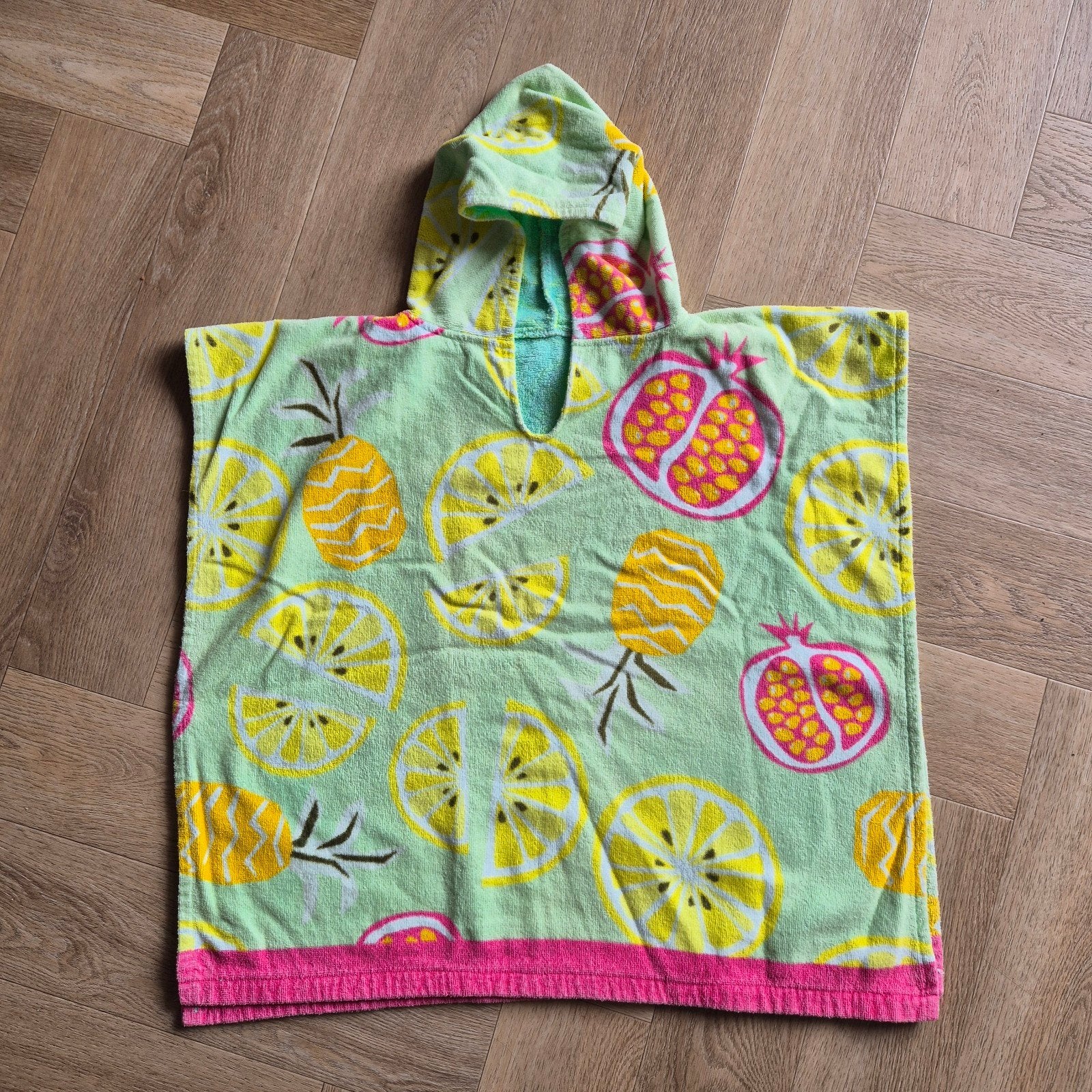 Hema zwemponcho handdoek met fruitprint, Ophalen of Verzenden, Gebruikt, Hema, Meisje