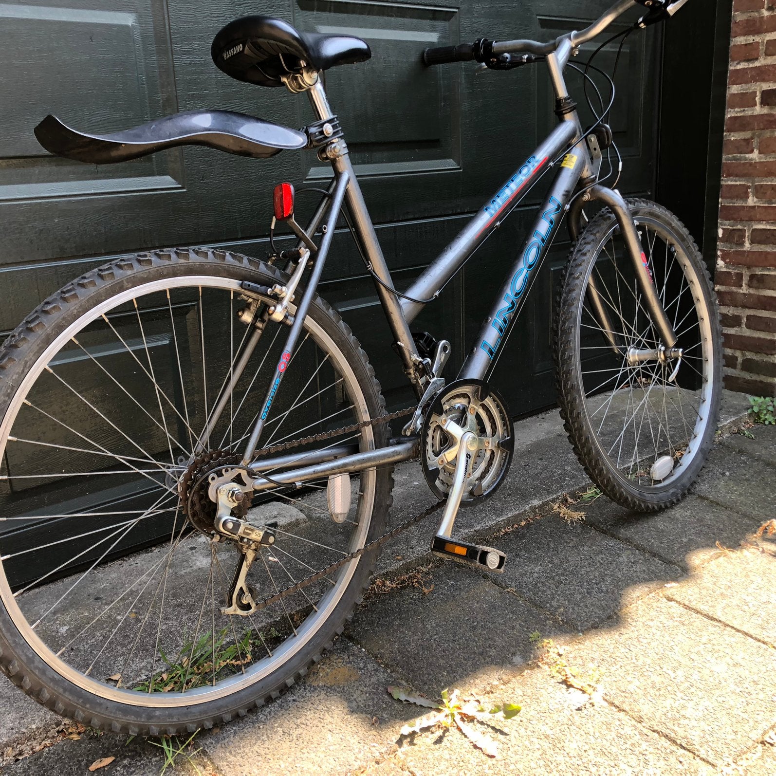 Mountainbike meteor kinderfiets, Gebruikt, 26 inch, 10 tot 15 versnellingen, Velgrem