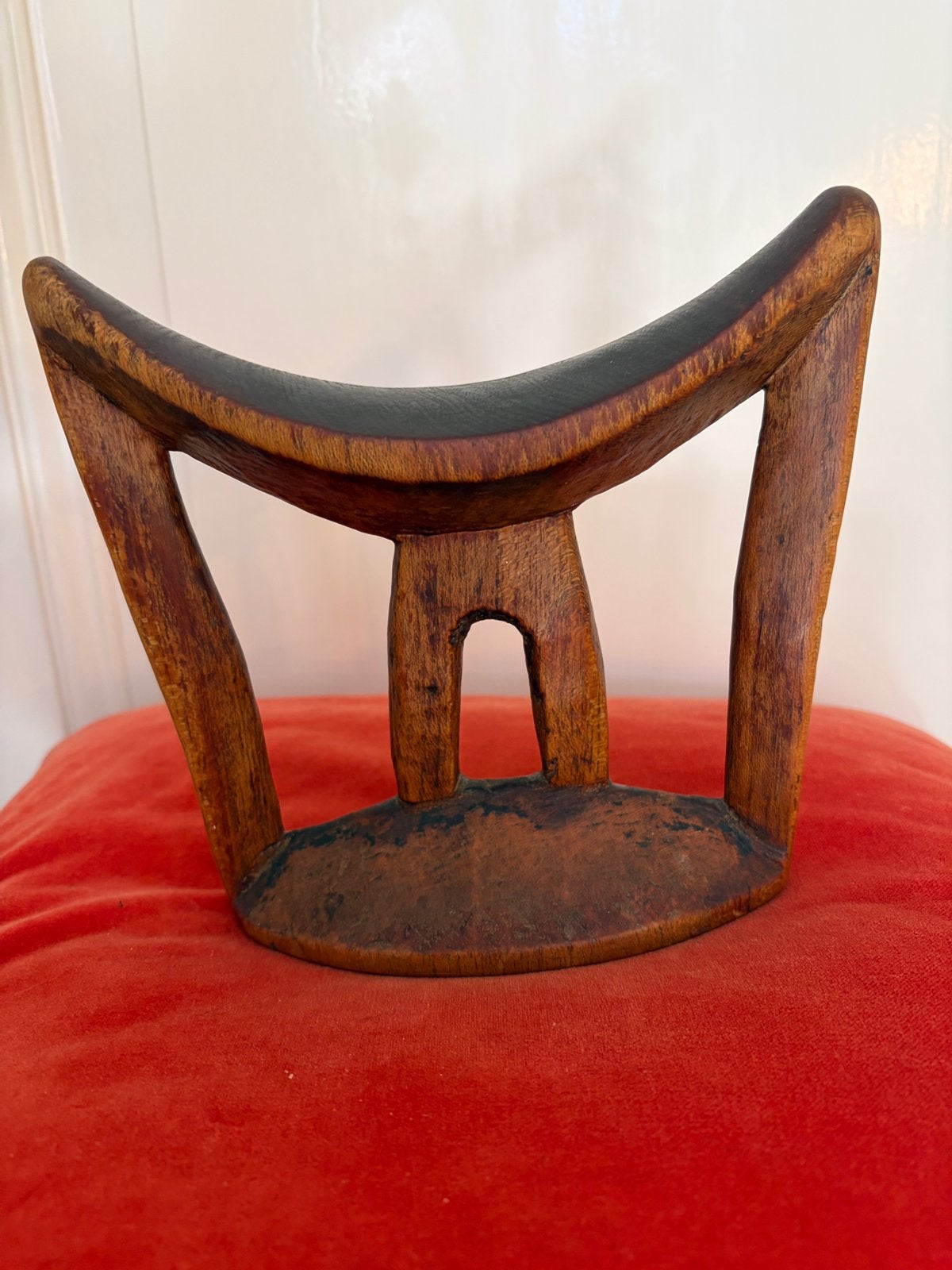 Antieke Ethiopische Houten Hoofdsteun - Arussi/Kambatta Stam, Antiek en Kunst, Kunst | Niet-Westerse kunst, Hout, Bruin, Afrika