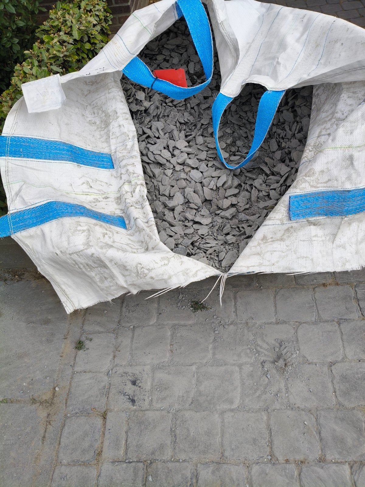 1/3 kuub Canadian split slate 30x60mm, Tuin en Terras, Ophalen, Zo goed als nieuw, Split, Grijs