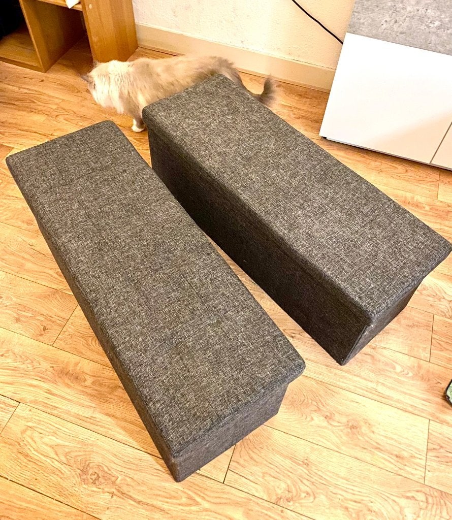 2x Opbergbankje, Ophalen, Overige materialen, Minder dan 50 cm, 100 tot 150 cm