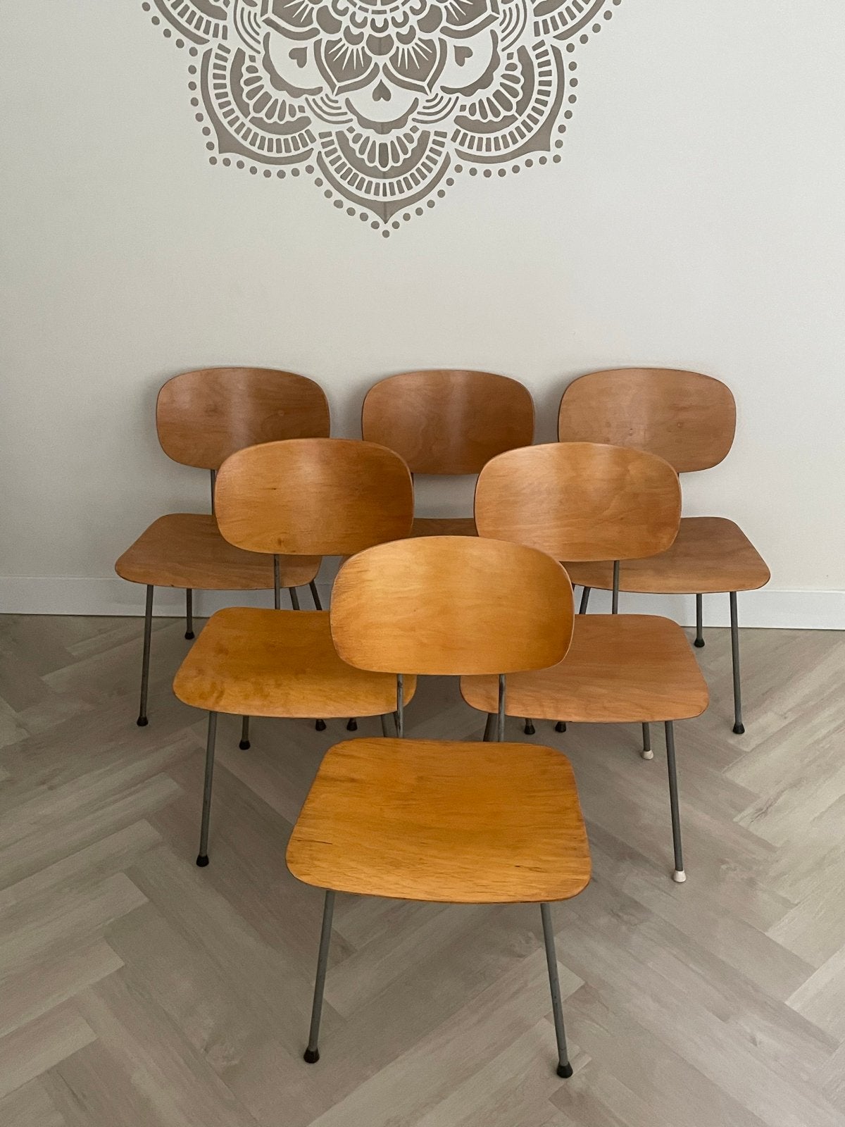Set van 6 Gispen 116 Design Stoelen - Vintage, Ophalen