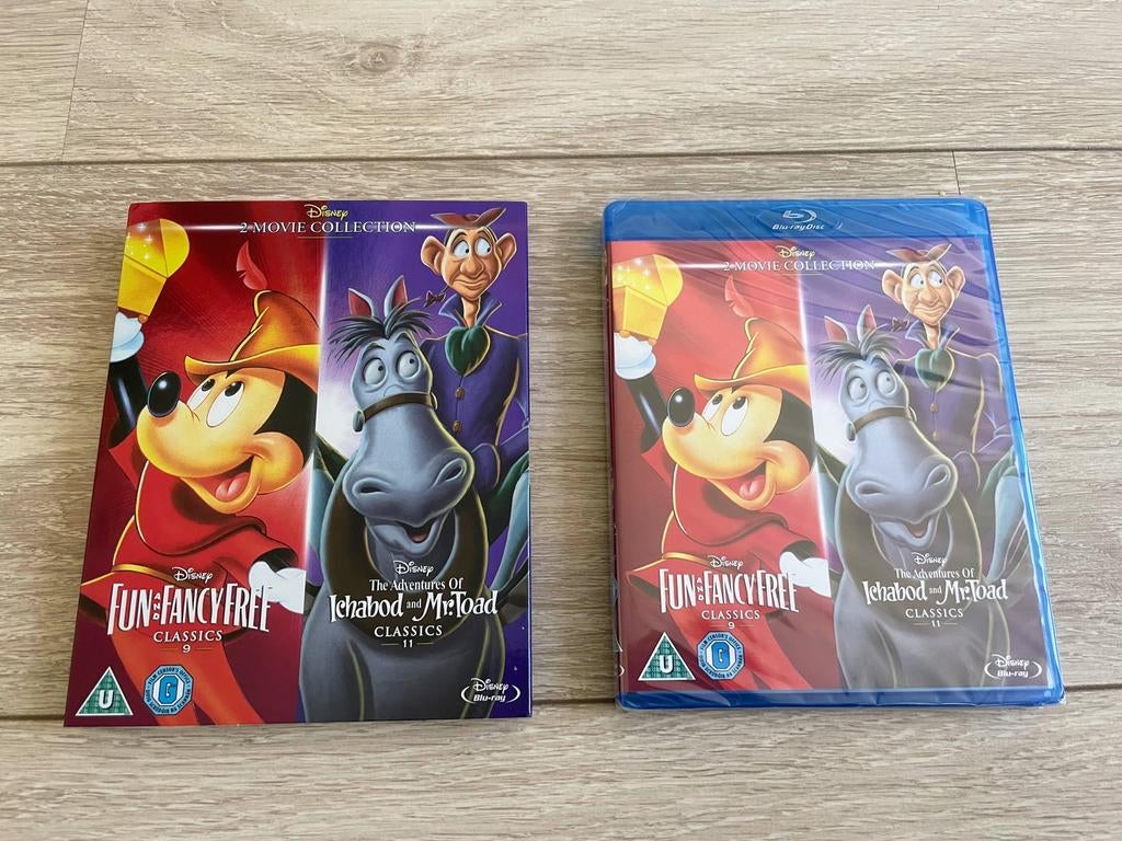 Fun Fancy Free + The adventures of Ichabod & Mr Toad box set, Cd's en Dvd's, Blu-ray, Ophalen, Nieuw in verpakking, Tekenfilms en Animatie