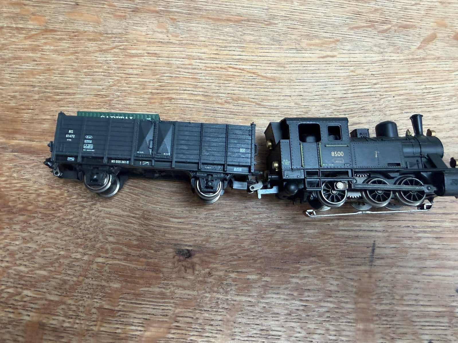 Model Trein NS 8500 Locomotief met Wagon, Gelijkstroom of Wisselstroom, NS, Ophalen, Overige merken