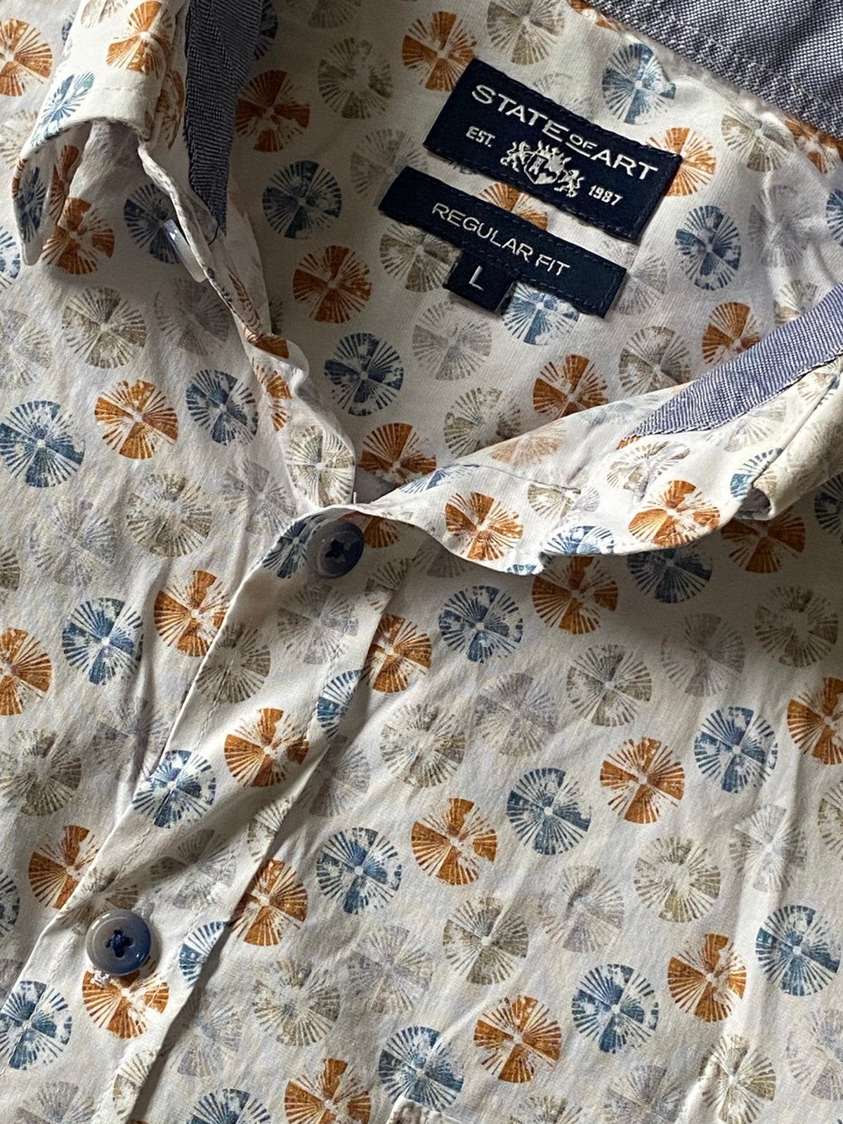 State of Art overhemd blouse maat L, ., Zo goed als nieuw, Halswijdte 41/42 (L), .