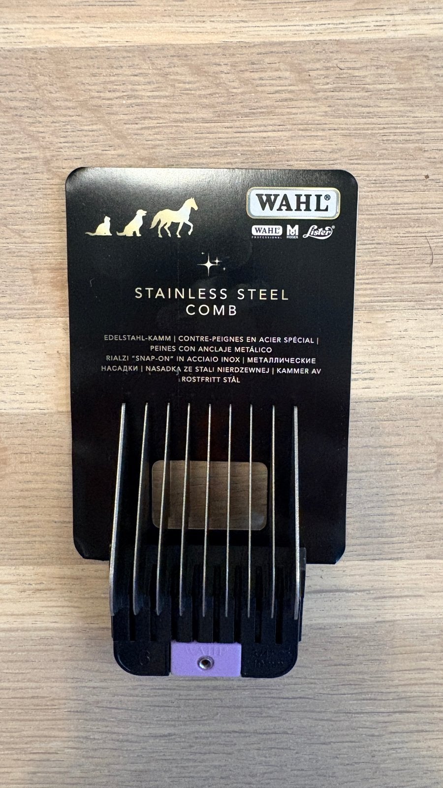 Wahl rvs tondeuse opzetkam 19 mm ongebruikt, Wahl, Ophalen of Verzenden, Nieuw, Tondeuse