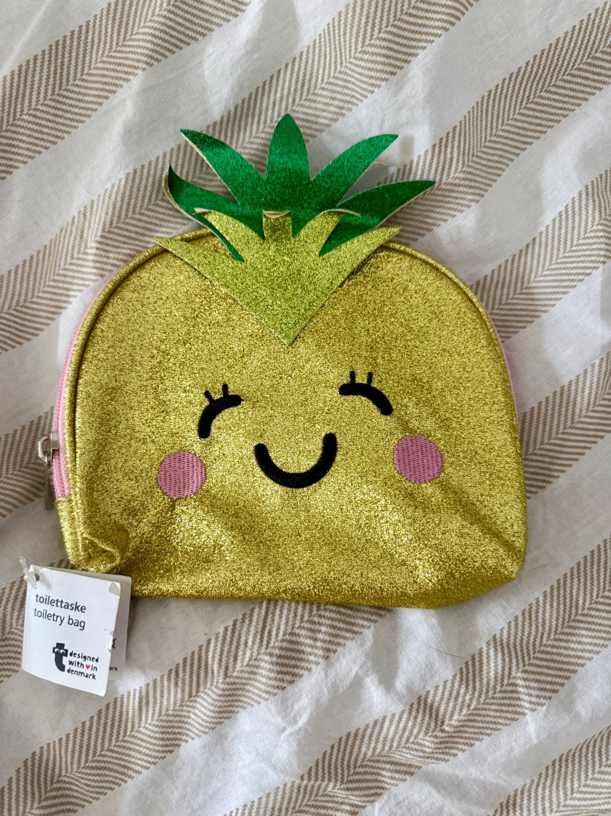 Glitter toilettas ananas nieuw, Ophalen of Verzenden, Nieuw, Overige kleuren, Meisje