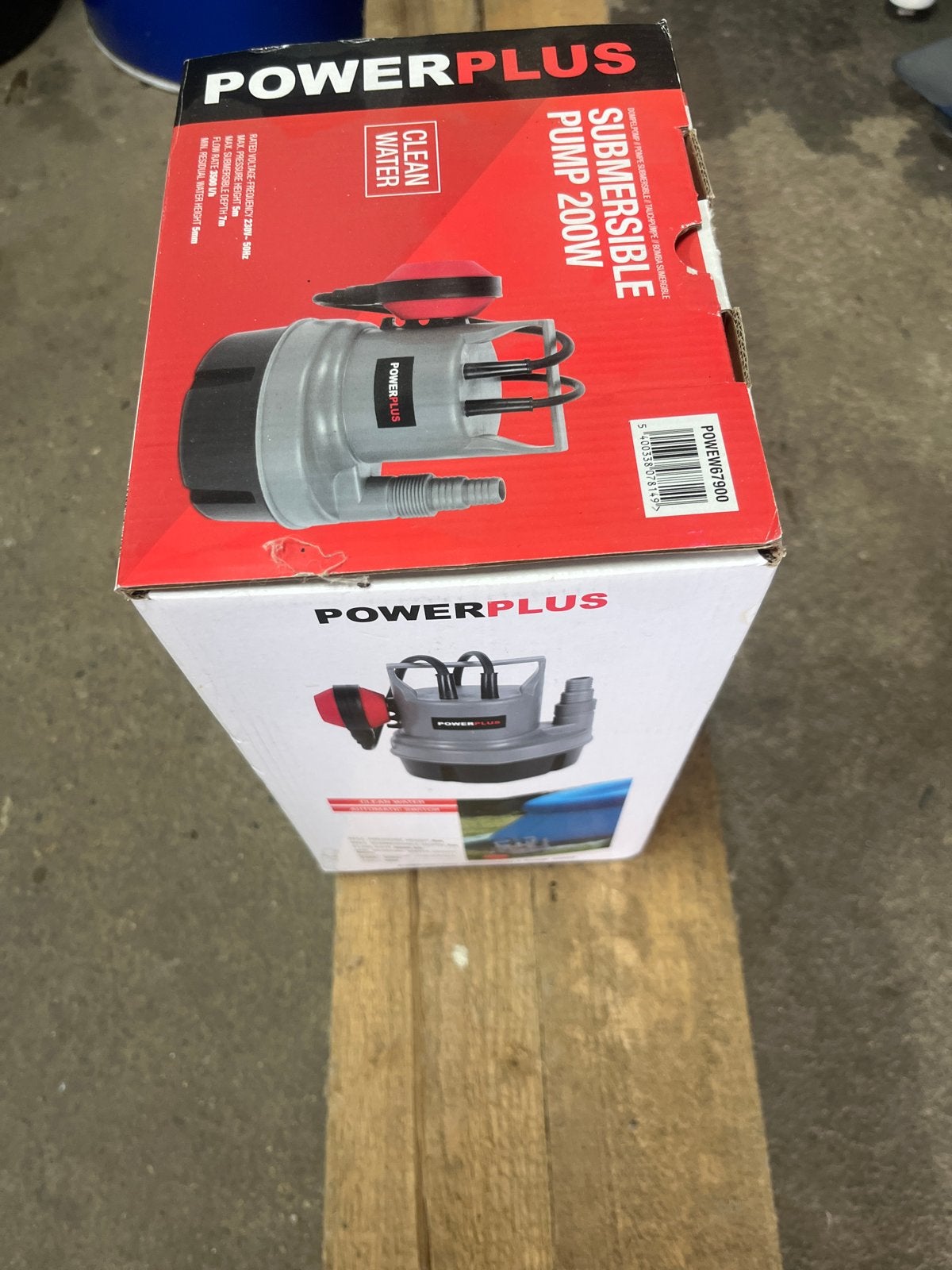 POWERPLUS Dompelpomp 200W voor schoon water, Tuin en Terras, Waterpompen, Nieuw, Elektrisch, Dompelpomp, Ophalen