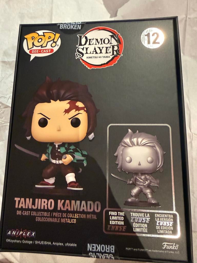 Funko Pop Die-Cast Tanjiro Kamado #12 Demon Slayer, Ophalen of Verzenden, Nieuw