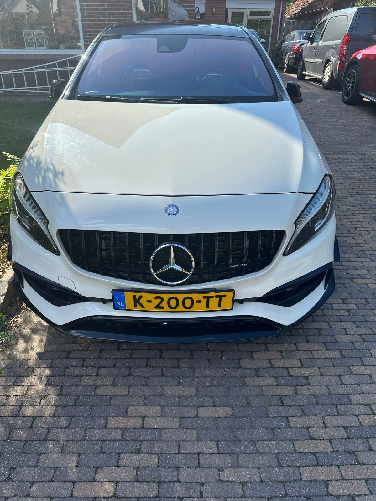 Mercedes-Benz A-Klasse A 45 AMG 4MATIC Aut7 2016 Wit, Auto's, Automaat, Zwart, 4 cilinders, Wit