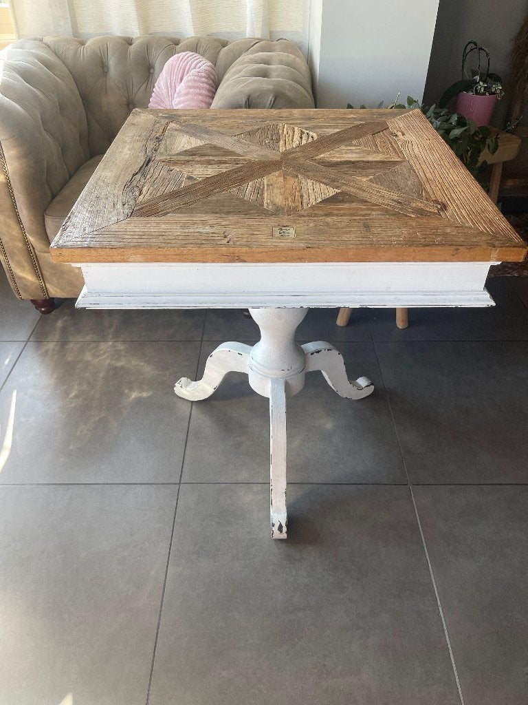 Bijzettafel Riviera Maison Belvedere, Huis en Inrichting, Tafels | Bijzettafels, Ophalen, Gebruikt, Vierkant, 55 tot 75 cm