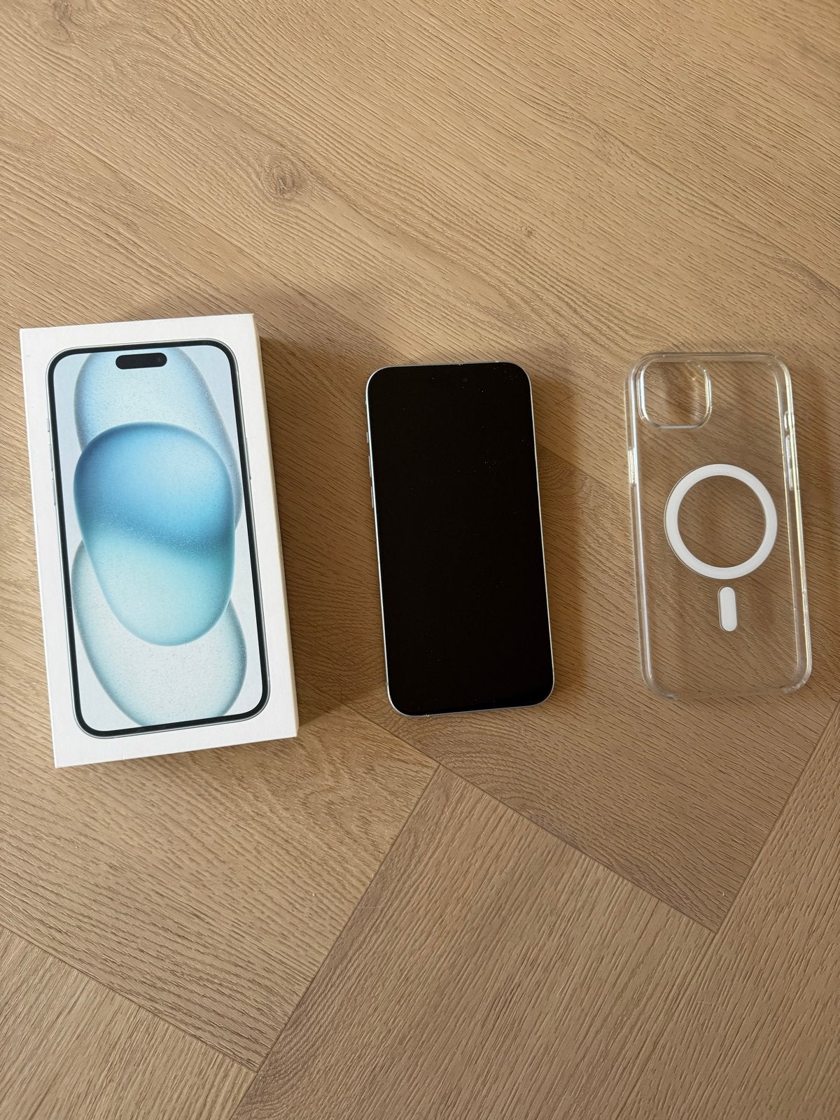 iPhone 15 Plus 256GB gebruikt met doos, Telecommunicatie, Mobiele telefoons | Apple iPhone, 256 GB, Gebruikt, Blauw, Ophalen of Verzenden